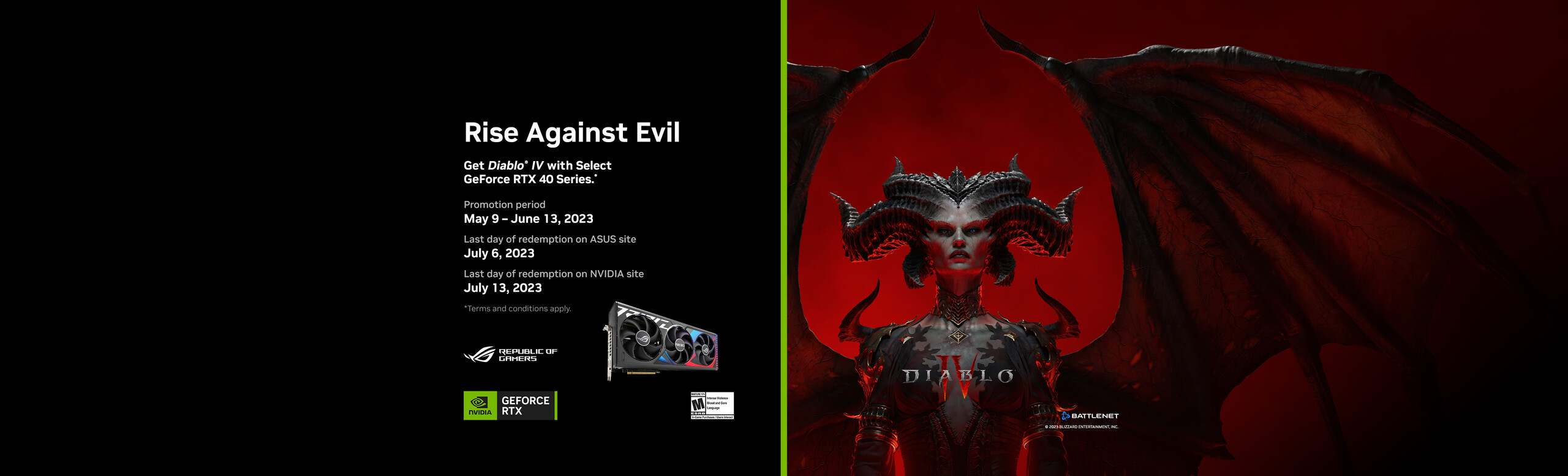NVIDIA Diablo 4 game bundle banner