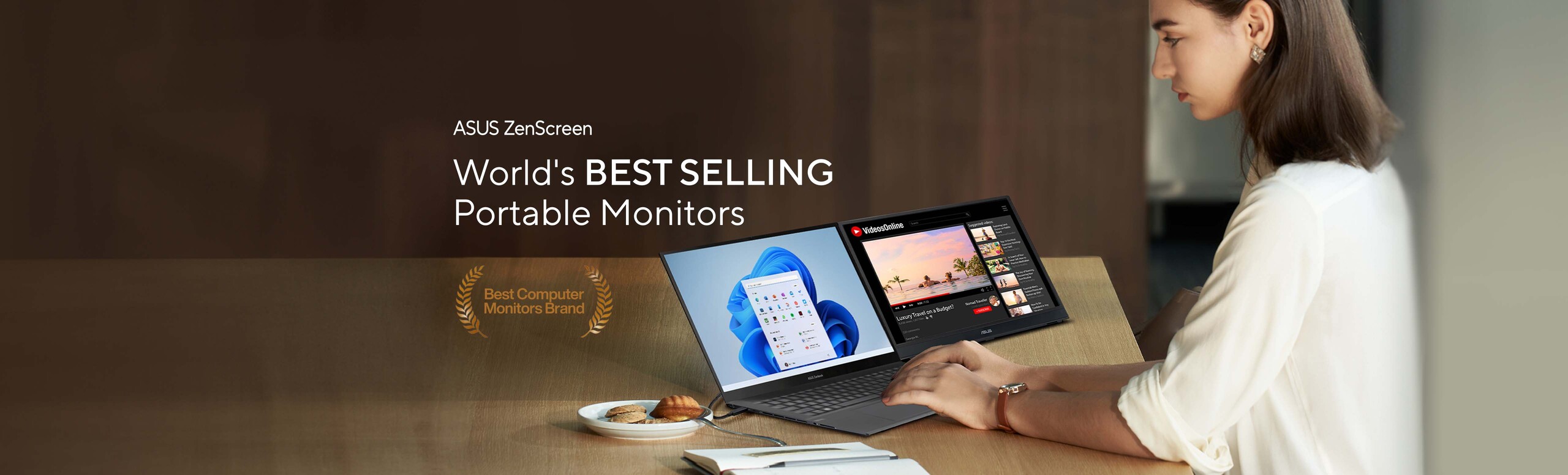 The world's best-selling travel monitor, the ASUS ZenScreen portable monitor is a slime & lightweight external monitor for productivity on the go.