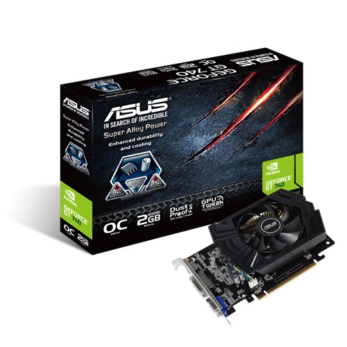 Your store. ASUS GT740-OC-2GD5 NVIDIA GEFORCE GT 740 2GB DDR5 PCI-E 3.0  GRAPHICS CARD.