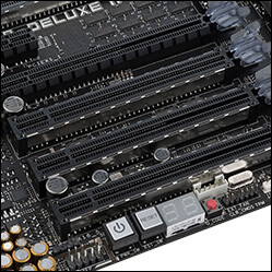 Close-up of PCIe SafeSlots