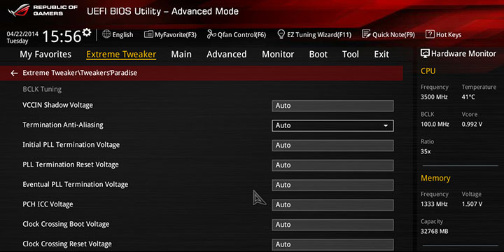 ROG UEFI Advanced Mode