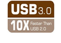 USB 3.0 - 10 Times Faster than USB 2.0