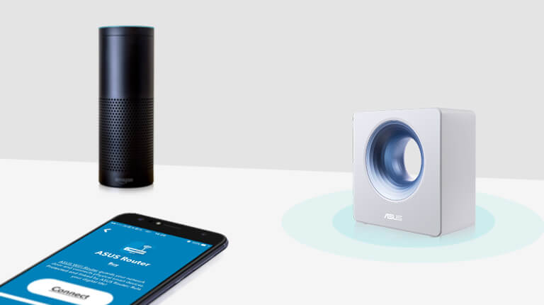 Selected ASUS routers work with Amazon Echo, Amazon Alexa, and IFTTT; realizing home automation, voice command to control your IoT devices.