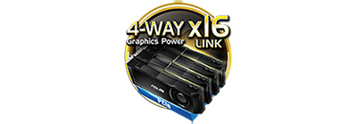 PCI-E Gen3 x16 link 4-Way graphics power