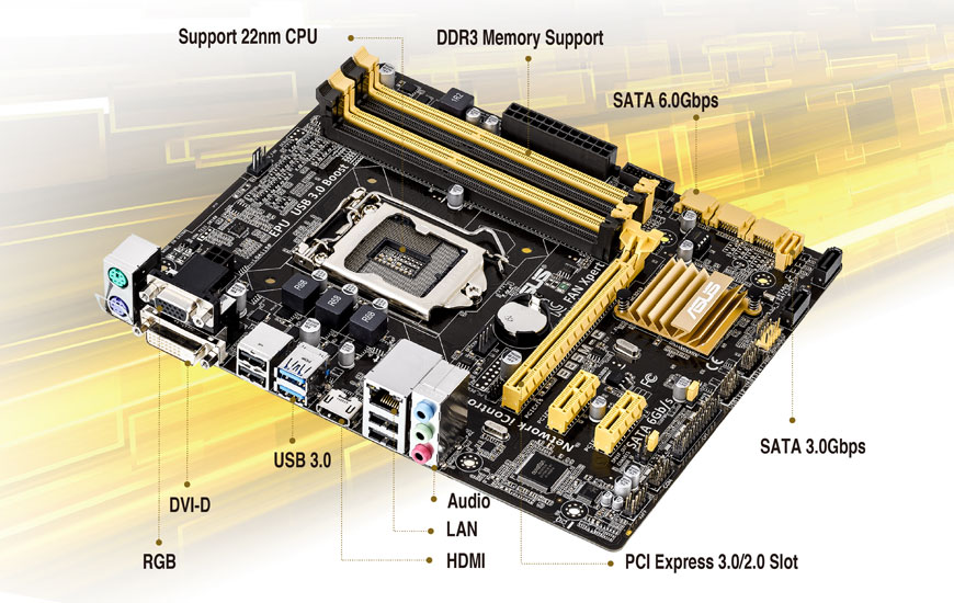 Asus Motherboard B85M-G + Intel Core i5 Processor i5-4430 Combo set | eBay