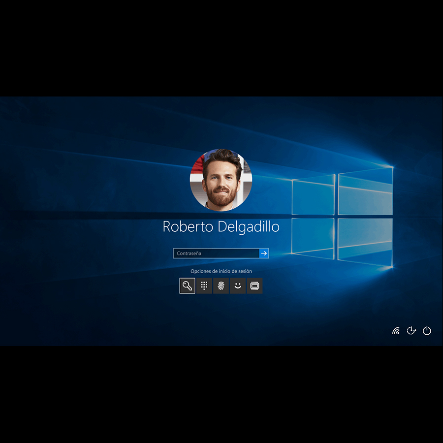 Windows 10 sign in screen