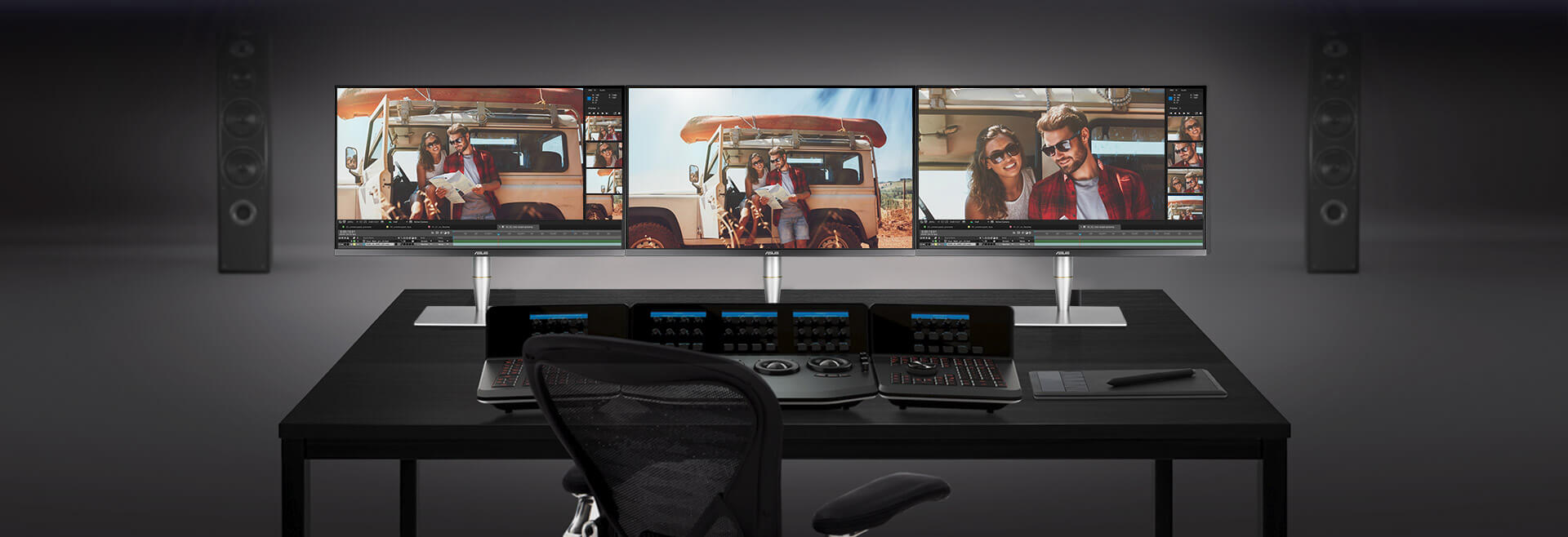 Futuristic Best Monitor 4K Video Editing in Living room