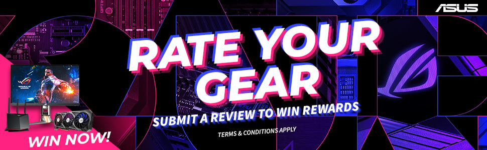 RATE YOUR GEAR submit a review to win rewards [WIN NOW!]