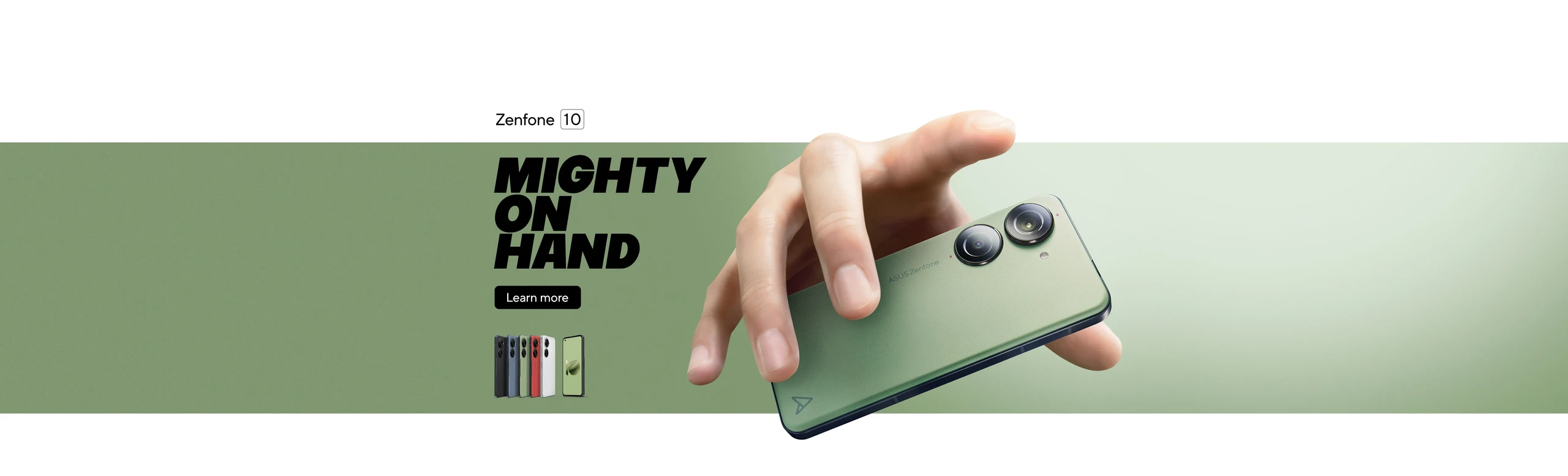 Zenfone 10. MIGHTY ON HAND.