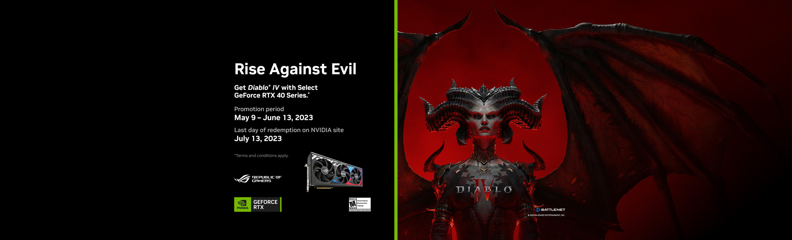 Get Diablo IV with select 40 series graphics cards learn more