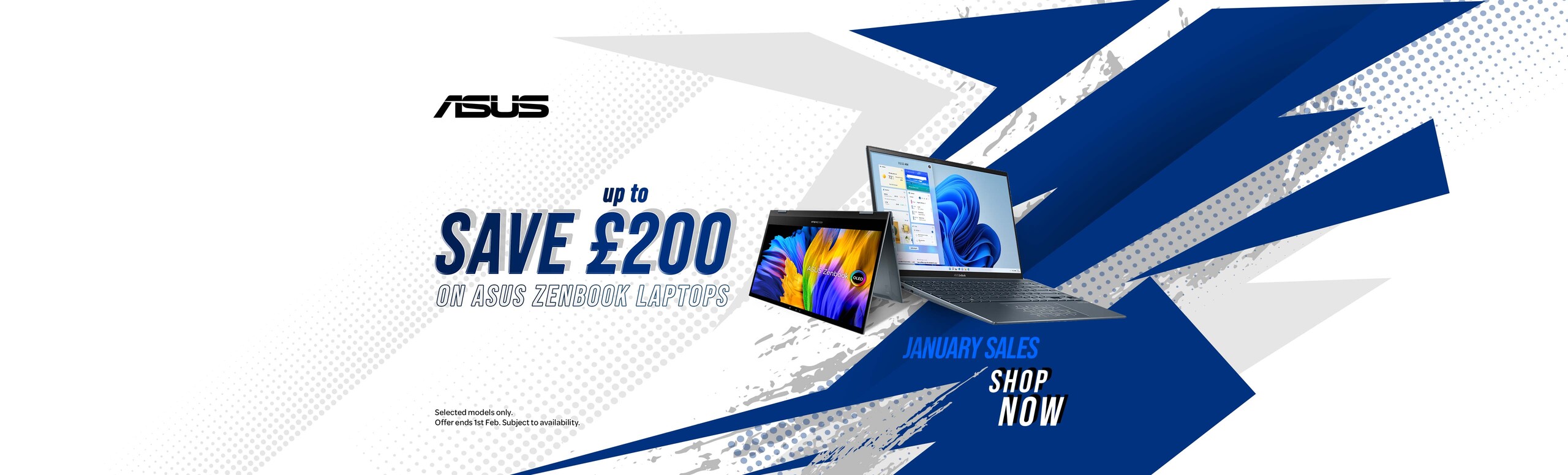 Jan Sale - Save up to £200 on selected laptops
