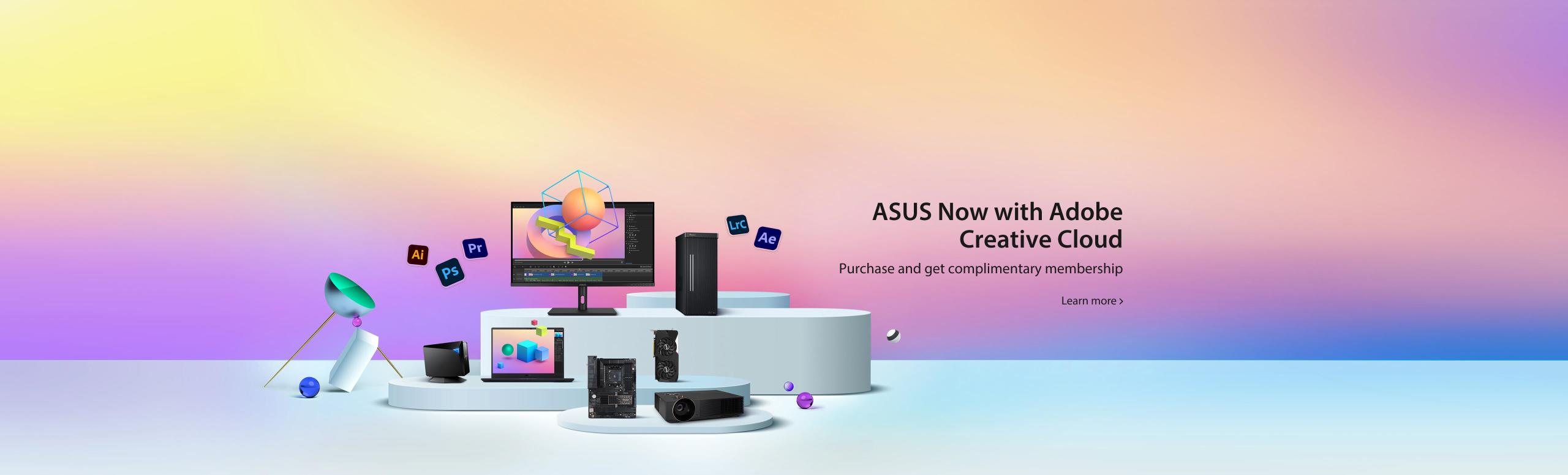 ASUS Now with Adobe Creative Cloud