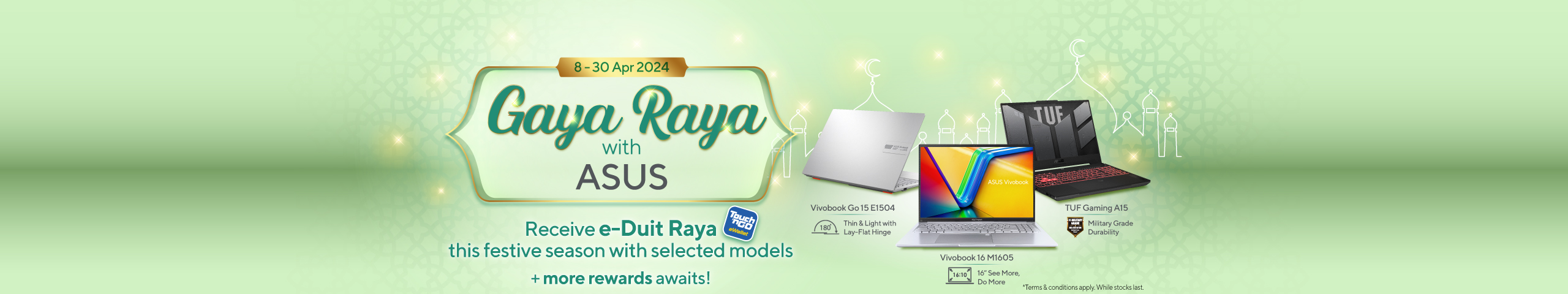 laptop deals from asus_free TnG e-Duit Raya with the purchase of selected models