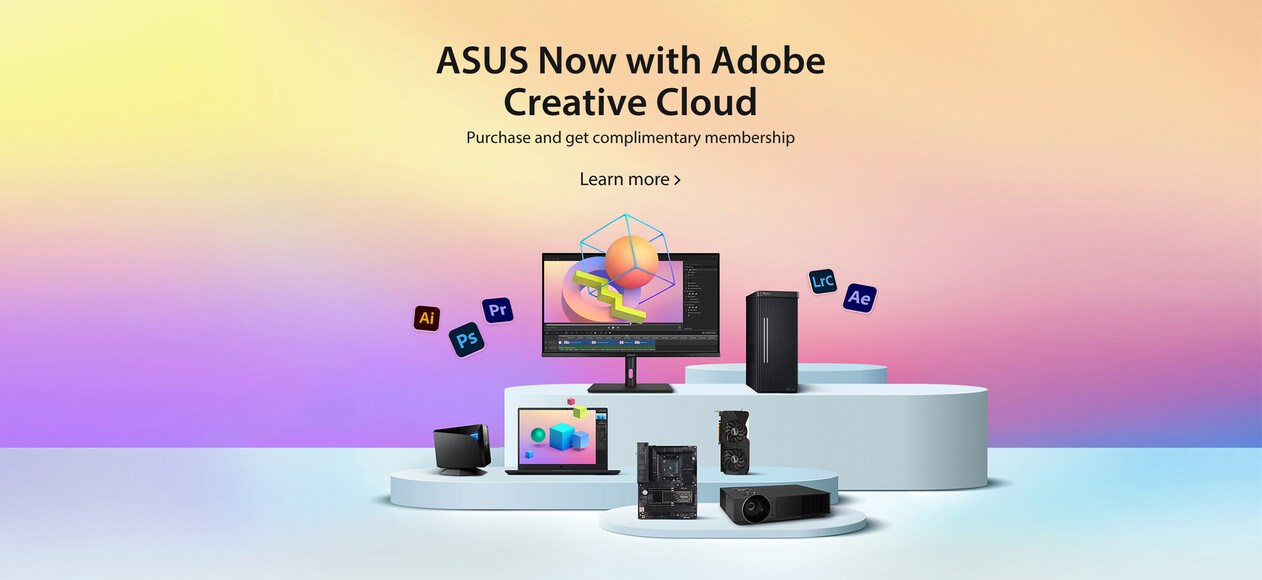 ASUS Now with Adobe Creative Cloud