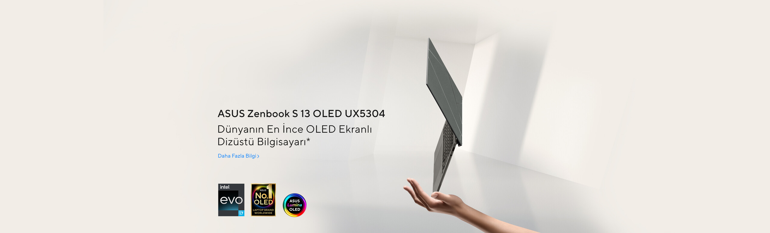 Dünyanın en ince oled ekranlı dizüstü bilgisayarı ZenBook S13 OLED UX5304!