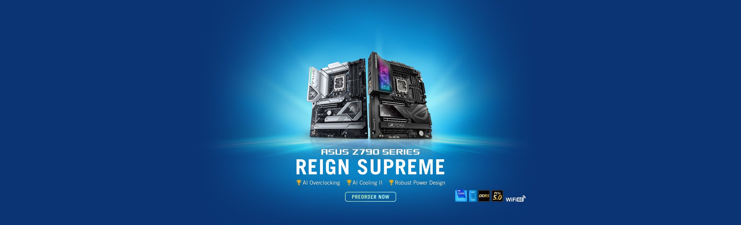ASUS Z790 Series Reign Supreme AI Overclocking AI Cooling II Robust Power Design Preorder Now
