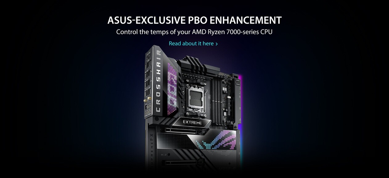 ASUS-Exclusive PBO Enhancement Control the temps of your AMD Ryzen 7000-series CPU  Read abou tit here