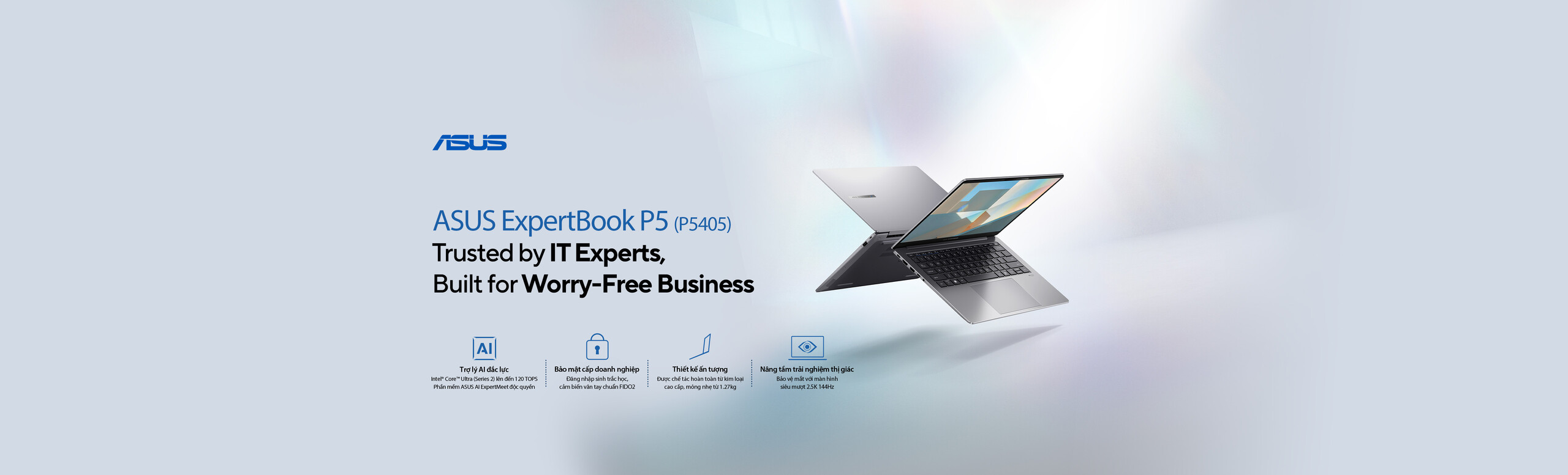 expertBook P5 laptop doanh nghiệp