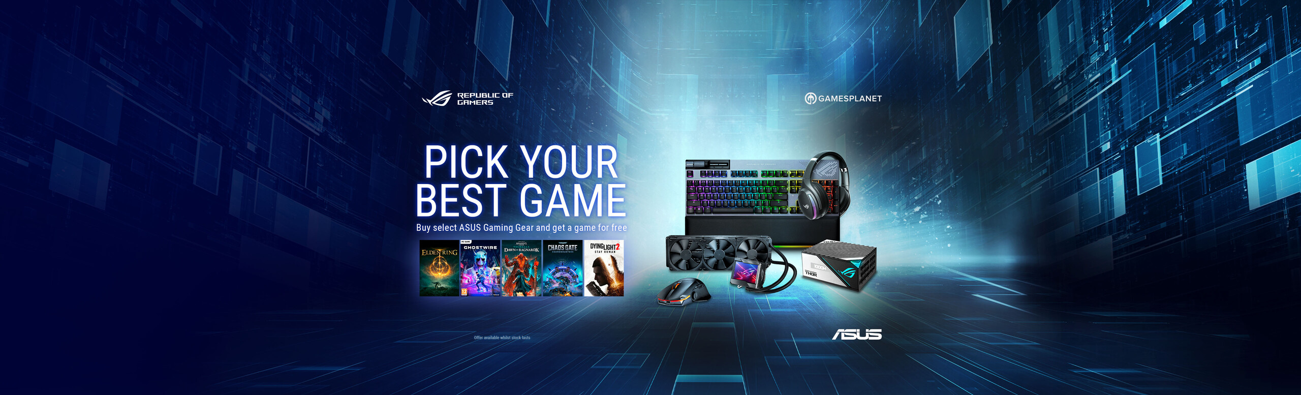 Choose a free game when you buy a selected product