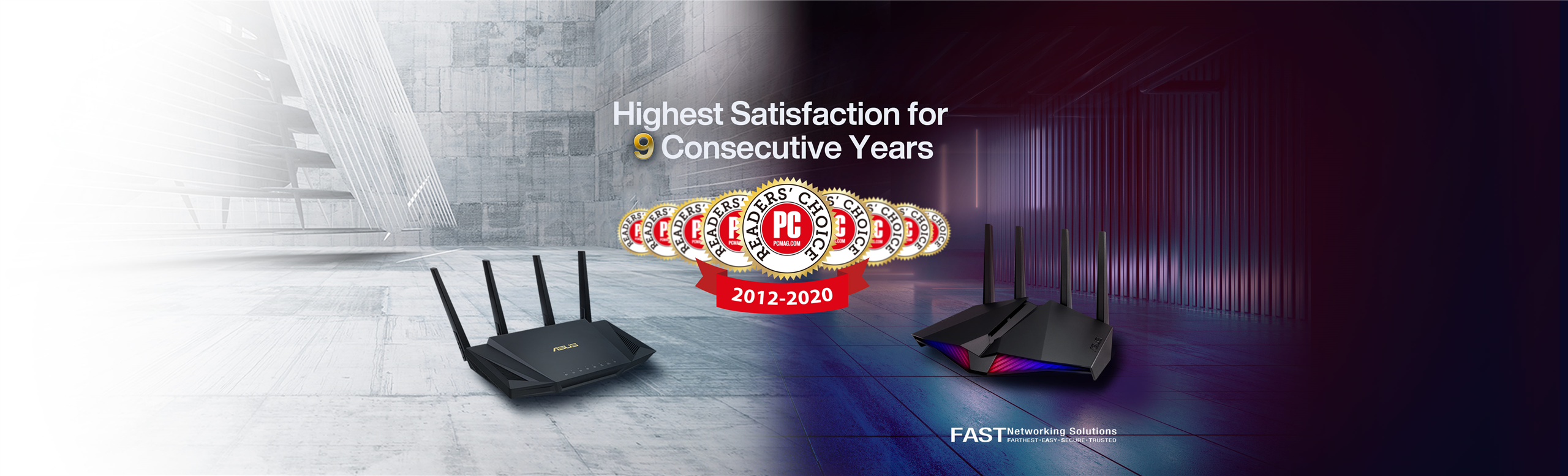 ASUS routers have won highest satisfaction for 9 consecutive years