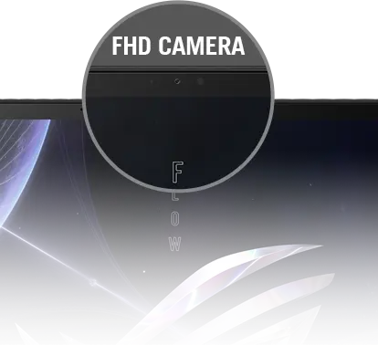 Extreme close-up of the camera on the bezel.