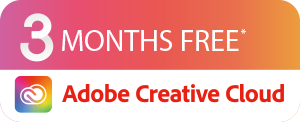 3 months free Adobe Creative Cloud