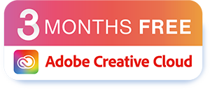 3 months free Adobe Creative Cloud