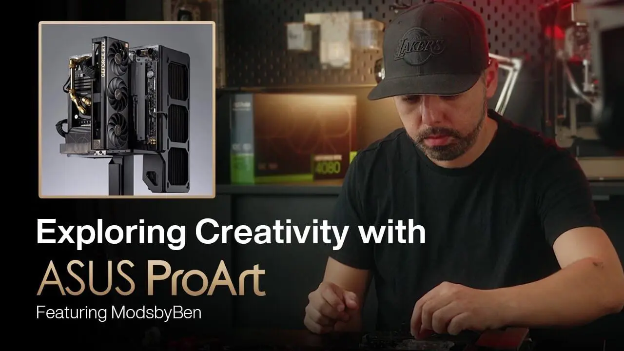 ModsbyBen déballant et construisant une version PC ProArt créative