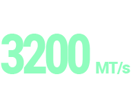 3200 MT/s Memory frequency