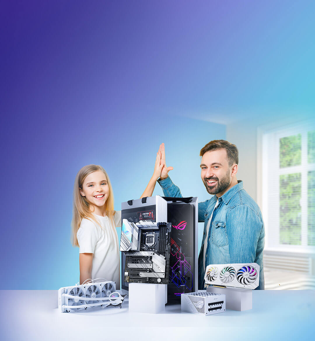 ASUS PCDIY: Let's Build Together. Plane deinen perfekten PC mit unserem 1-2-3-Systembaukasten!