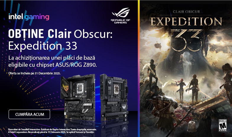 [ASUS x Intel] Revendicare Cod pentru Jocul „Clair Obscur: Expedition 33”