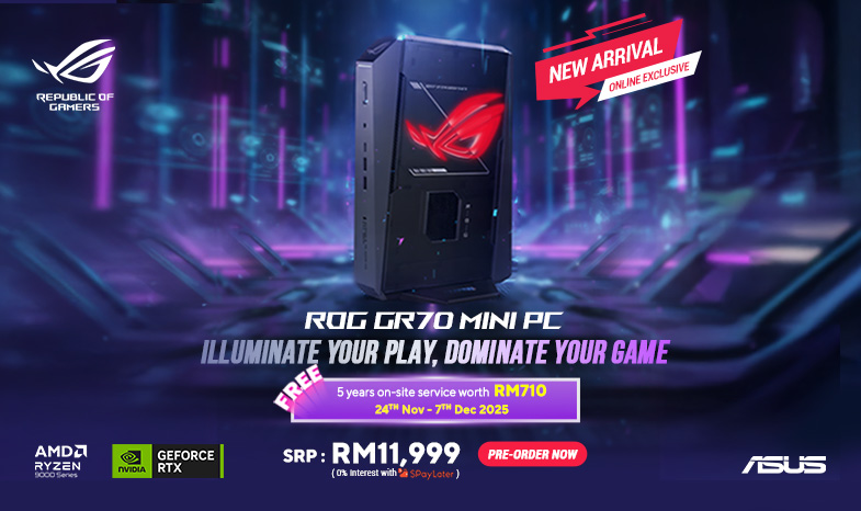 ROG GR70 Gaming Mini PC Pre-Order Campaign