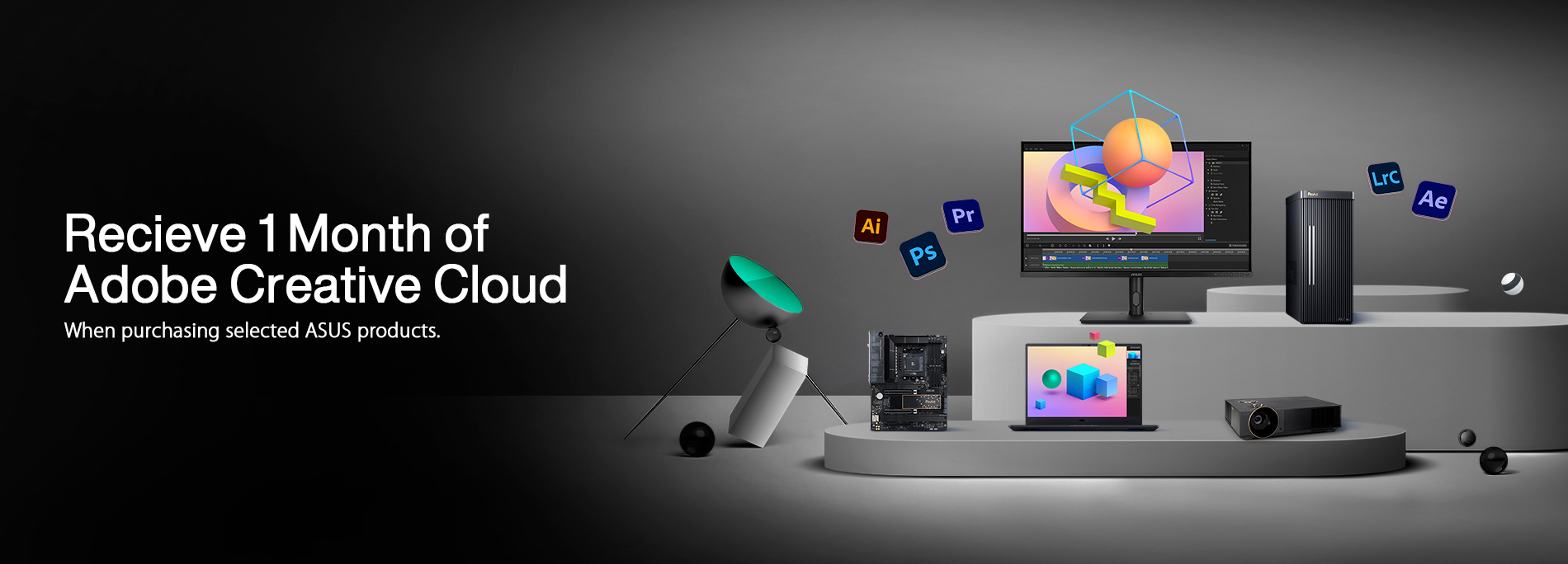 ASUS Now with 1 Month of Adobe Creative Cloud 