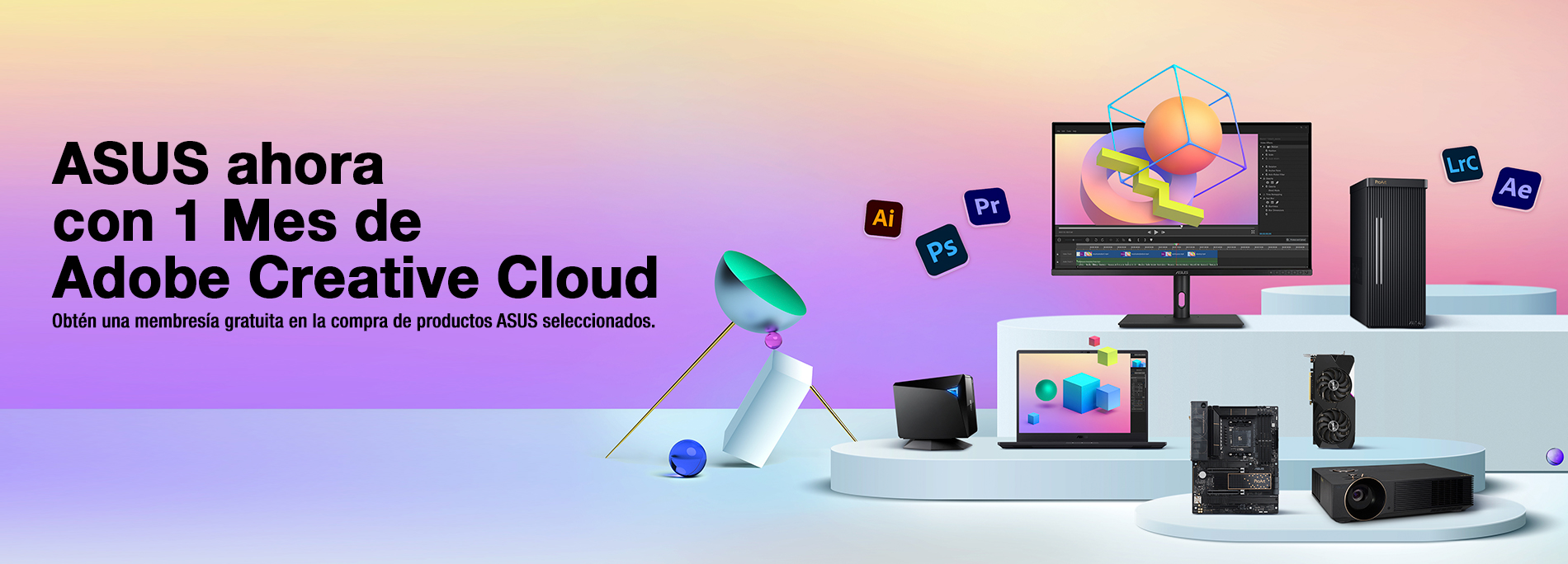 ASUS ahora con 1 mes de Adobe Creative Cloud 