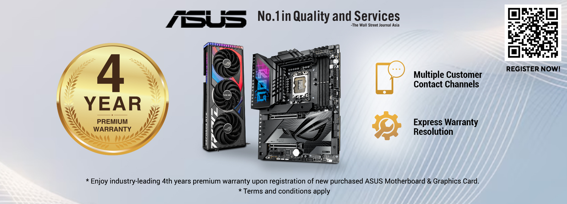 3+1 Extended Warranty Registration (Motherboard & Graphics Card)