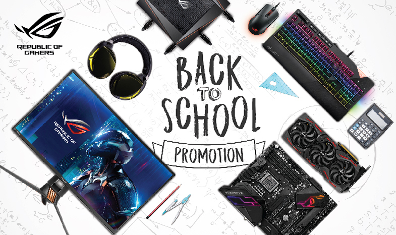[ROG premium item claiming only]
Study hard, play hard! Get cool ROG premium items to show your ROG lifestyle when you purchase select ROG products this campus-opening season.