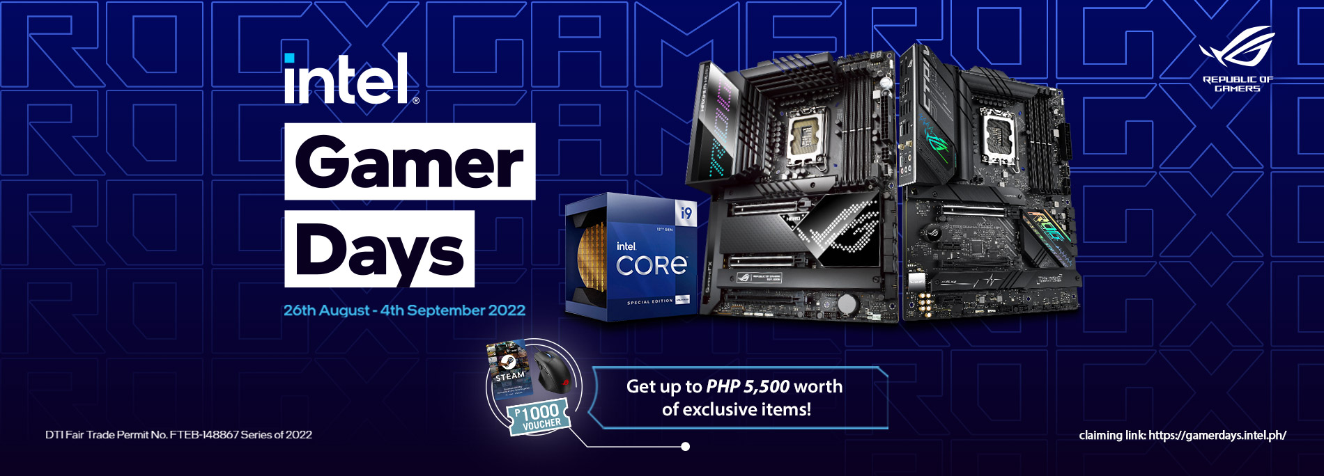 Register your Intel motherboard purchase & get your gift here.