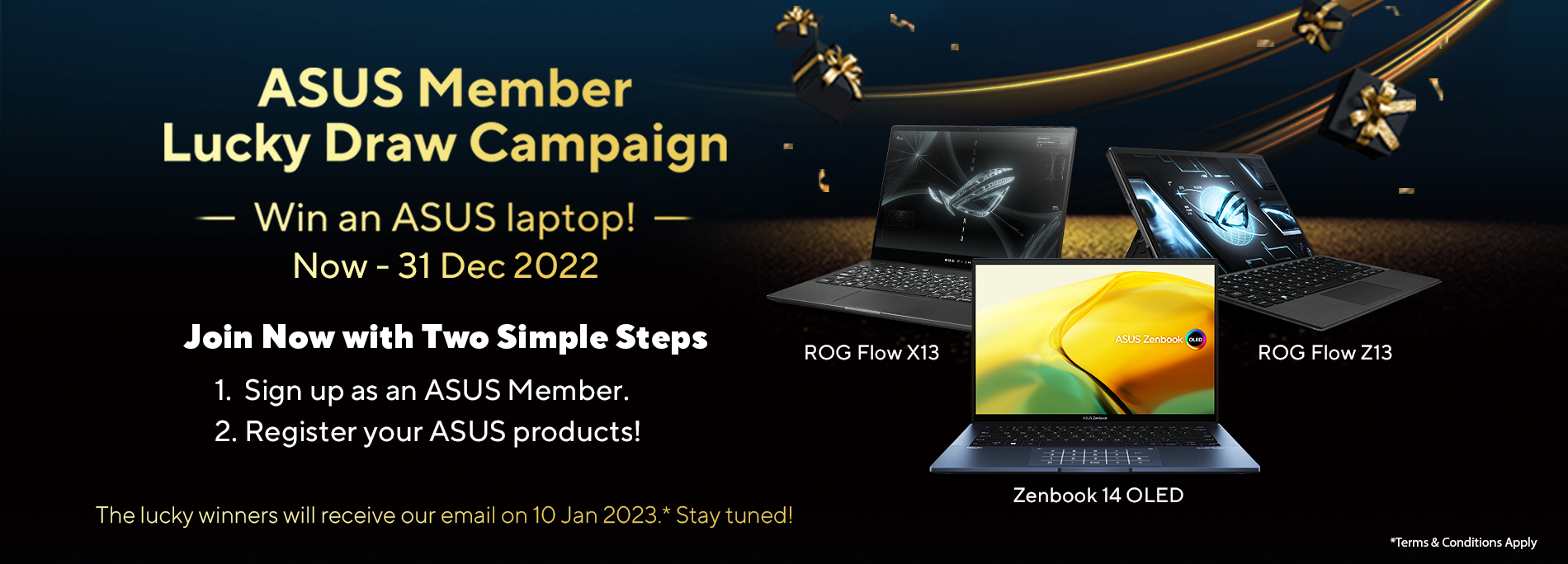 ASUS Member Lucky Draw Campaign (1 October - 31 December 2022)