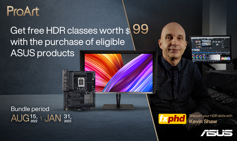 ASUS x fxphd - Get free HDR classes with the purchases of eligible products (APAC)