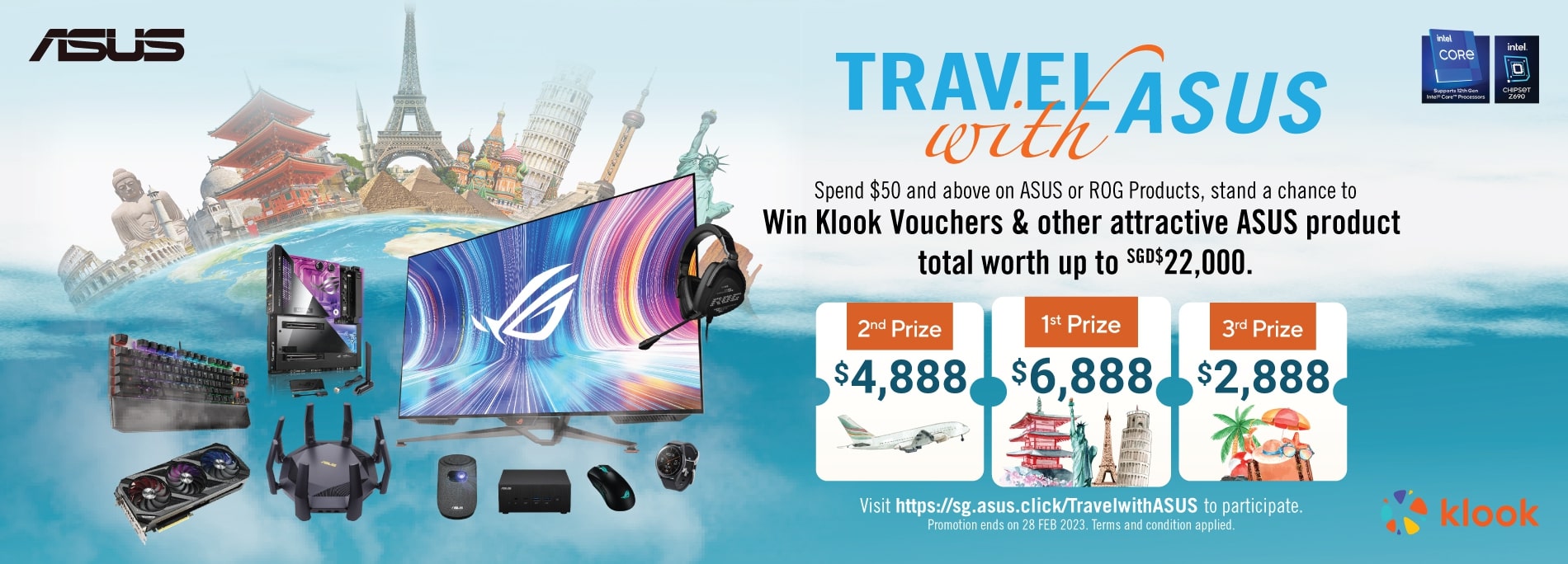 Embark on a trip to your dream destination when you shop with ASUS