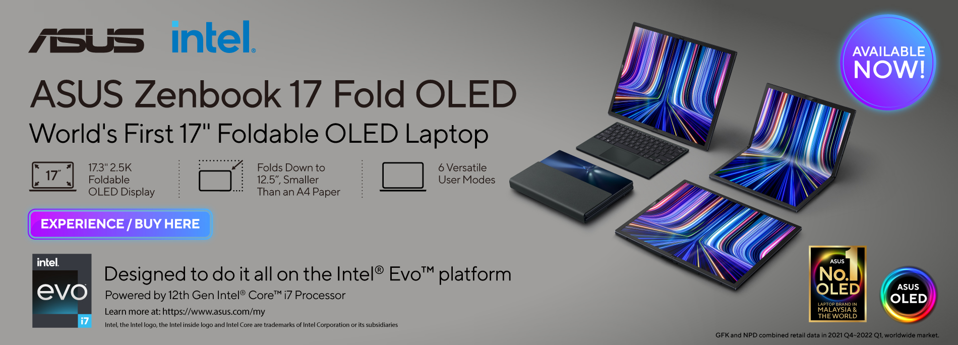 Experience / Buy the Groundbreaking Zenbook 17 Fold OLED
