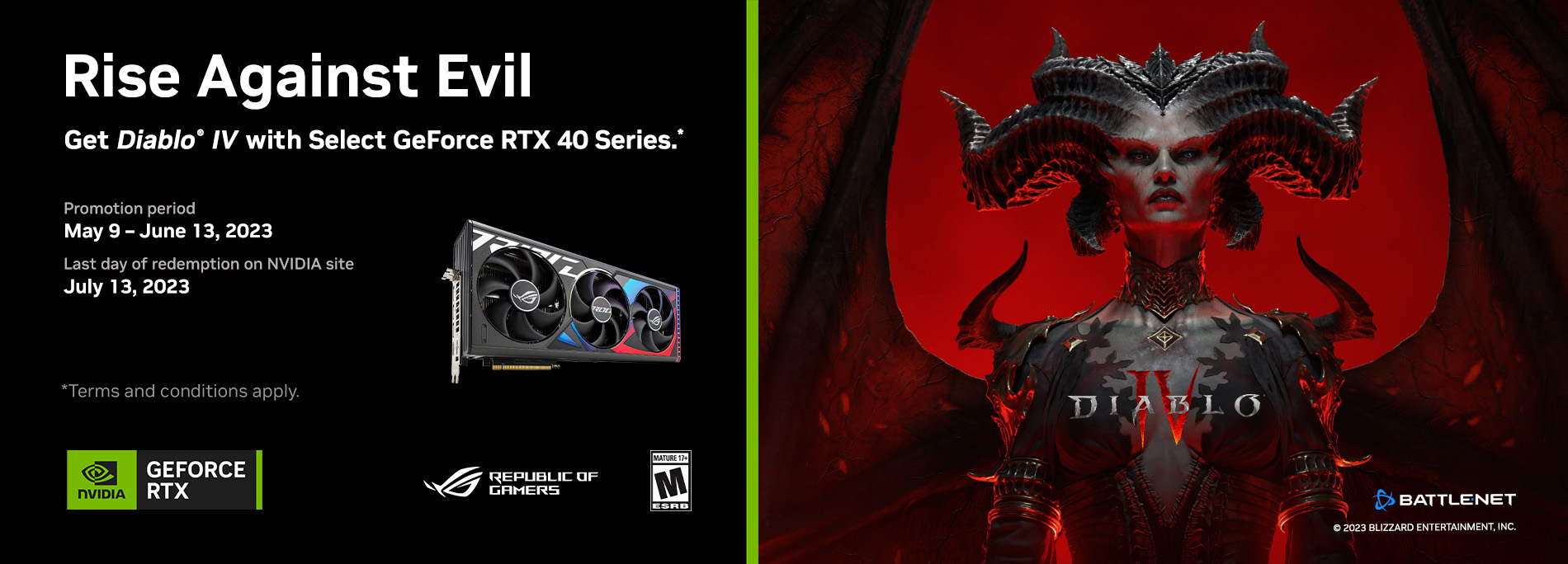 Get Diablo IV with The Purchase of Select RTX 40 Series Graphics Cards