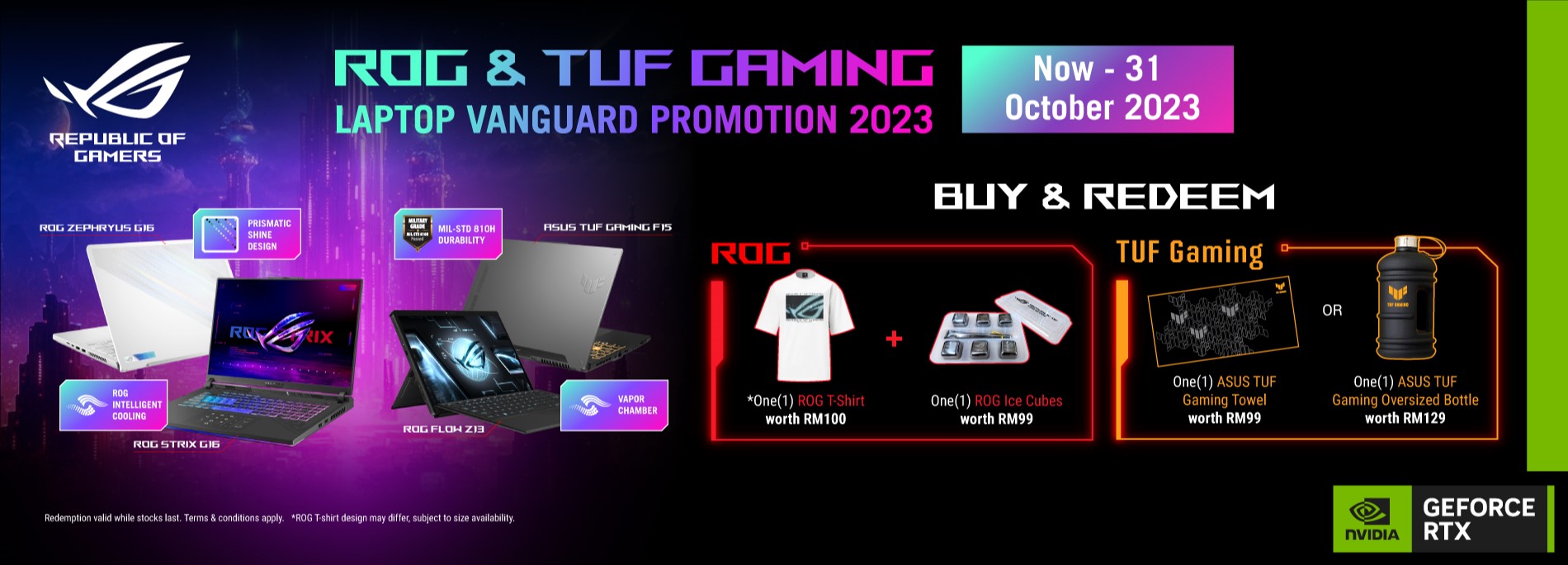 ROG & TUF Gaming Laptop Vanguard Promotion