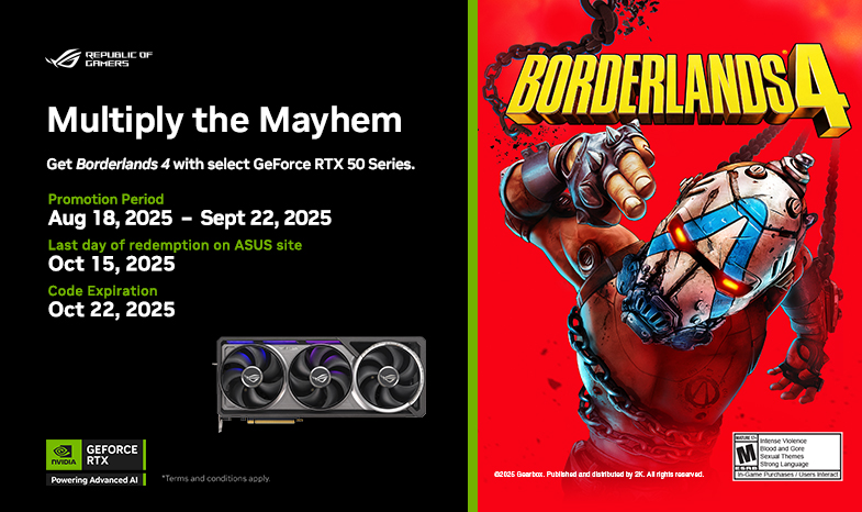 Get Borderlands 4 with select GeForce RTX 50 Series