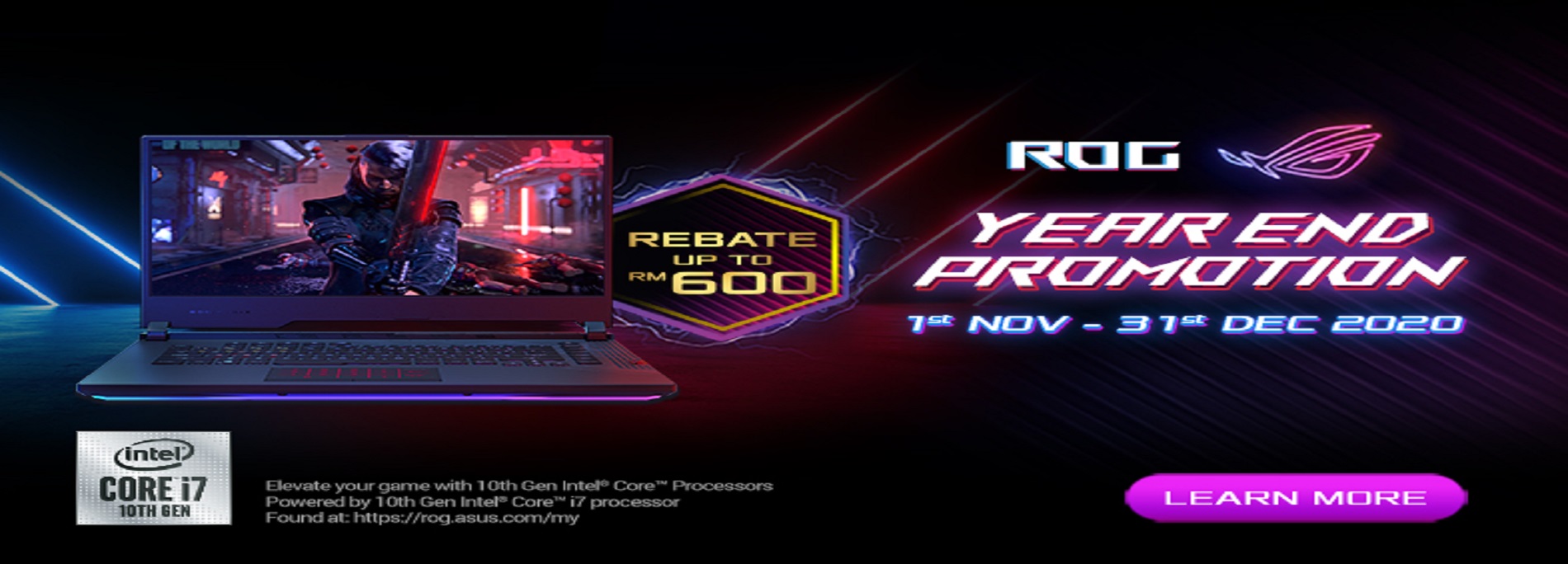 Get up to RM600 off on ROG STRIX series Laptops!