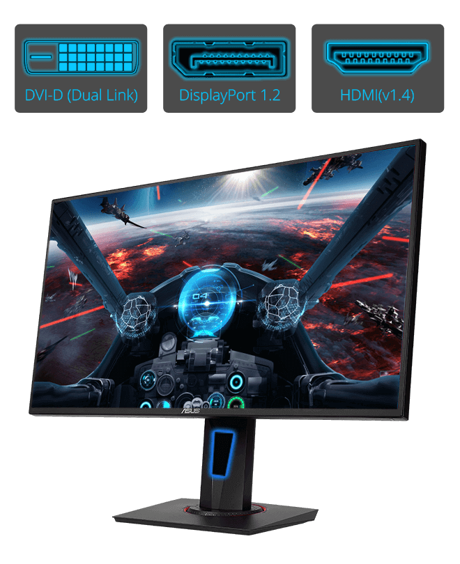 Image result for Designed for intense, fast-paced games, ASUS VG258Q is a 24.5Ã¢ÂÂ Full HD gaming display with an ultra-fast 1ms response time and blazing 144Hz refresh rate to give you super-smooth gameplay. VG258Q features Adaptive-Sync (FreeSyncÃ¢ÂÂ¢) technology to eliminate screen tearing and choppy frame rate.