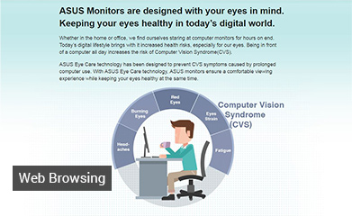ASUS VZ249H Ultra-low Blue Light Monitor - 23.8" FHD (1920x1080), IPS, Ultra-Slim Design, Frameless, Flicker free