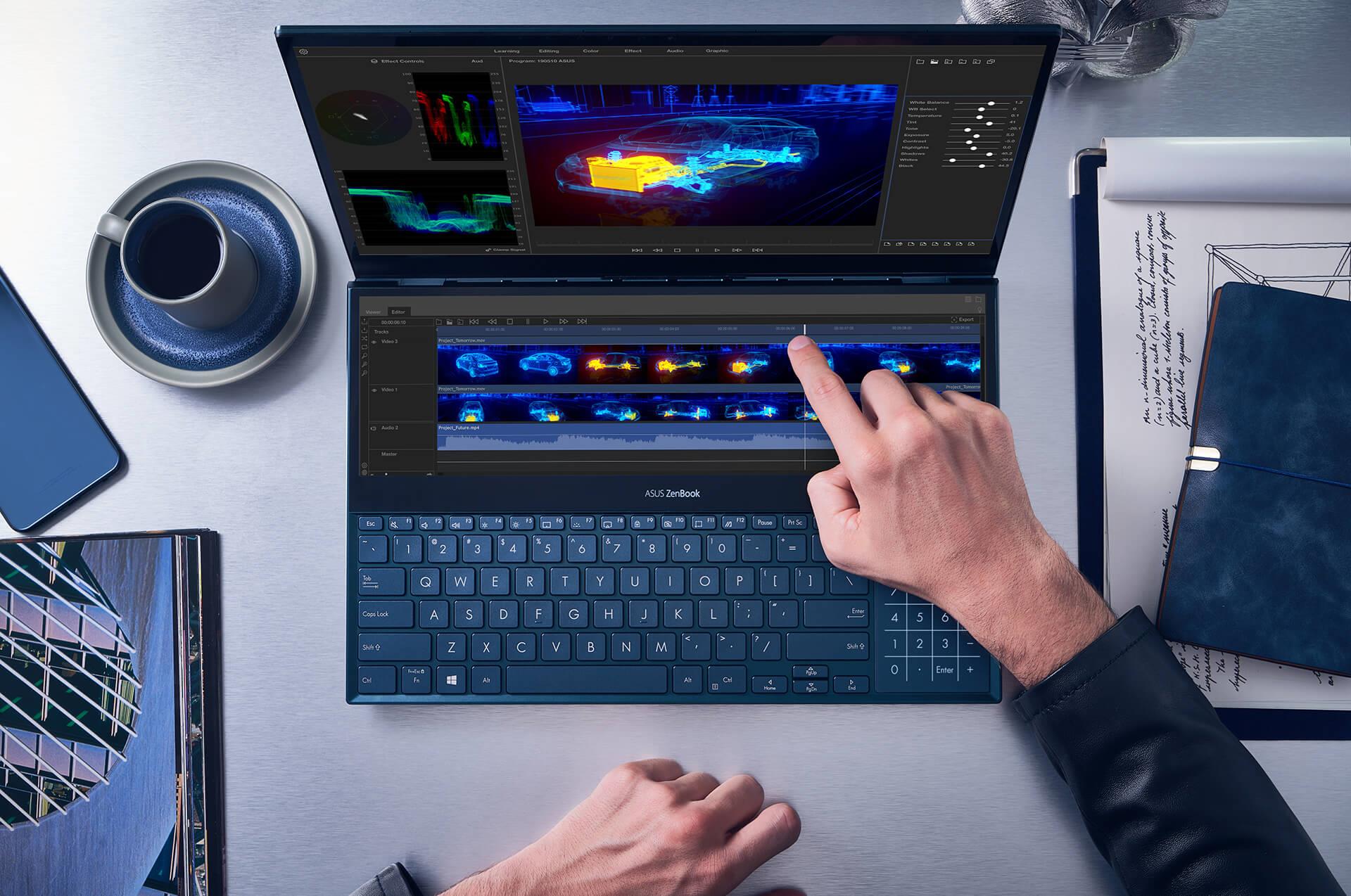 Working with ZenBook Pro Duo UX581 laptop