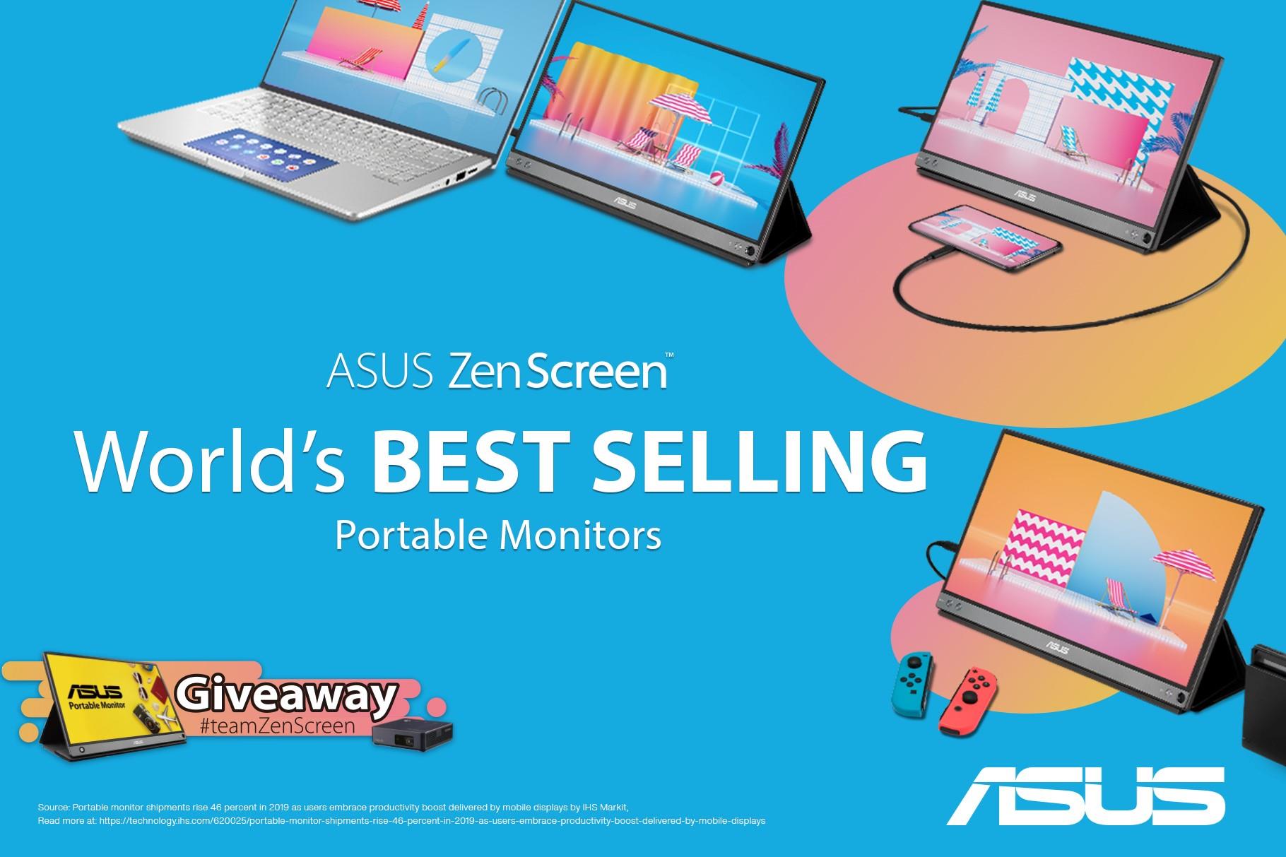 ASUS ZenScreen World's Best Selling Portable Monitors Giveaway #teamZenScreen