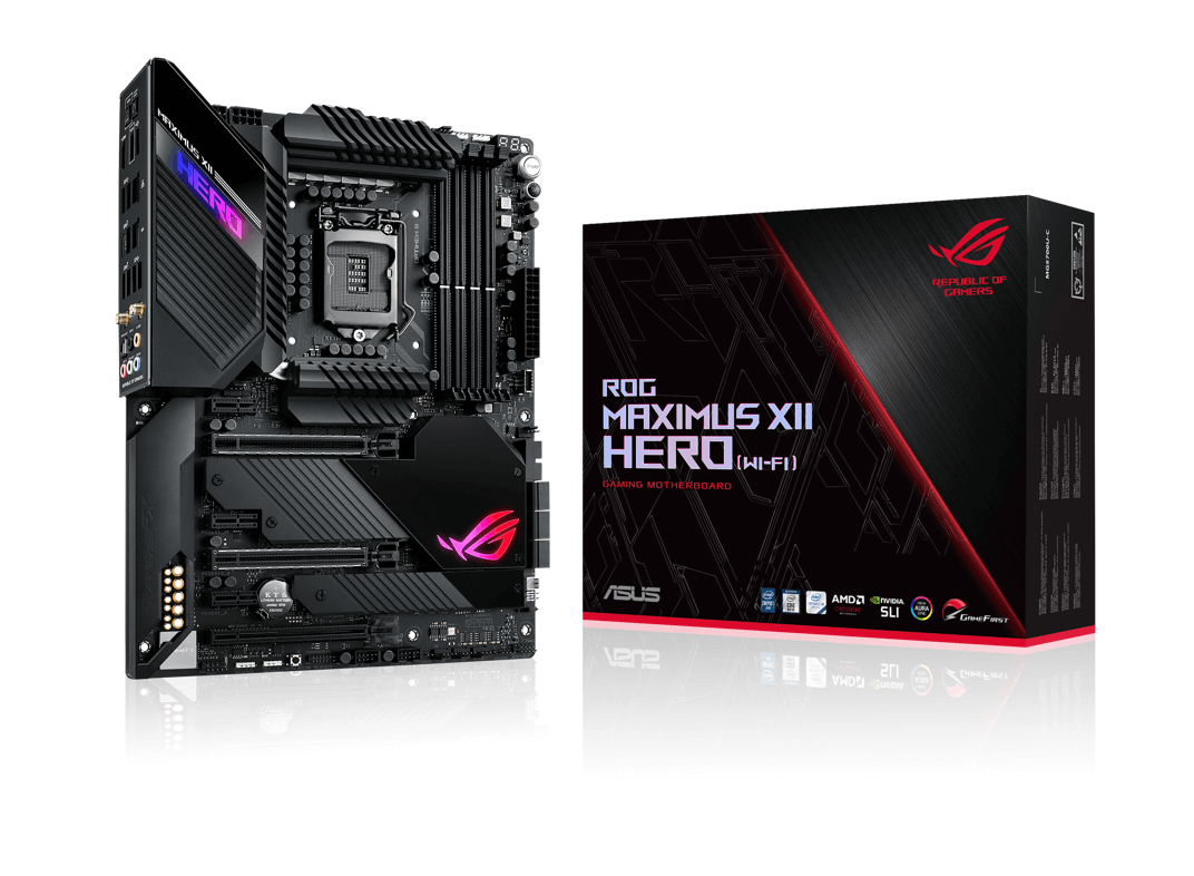 ASUS Z490 Motherboards with ROG Maximus XII Hero (Wi-Fi) bo